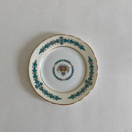 Set of 2 Bread & Butter Plates - Crown Ducal Empress Pattern - Aynsley Cambridge Scalloped Pattern - Made in England - Decorative Plates