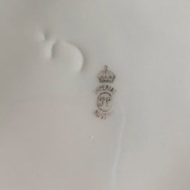 Antique Imperial Austria Porcelain Pitcher: Hand-Painted Grape Motif, 1914-1918