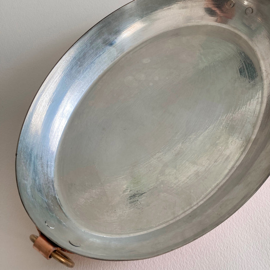 Vintage Lewis Conger Copper Au Gratin Pan: Retinned Cookware, 11 Inch