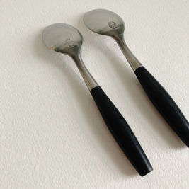 Dansk Kongo Teaspoon: Black Nylon Handle, Mid Century Modern (Germany)