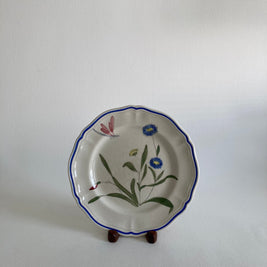 Longchamp Libellule Salad Plate: French Floral Wall Decor