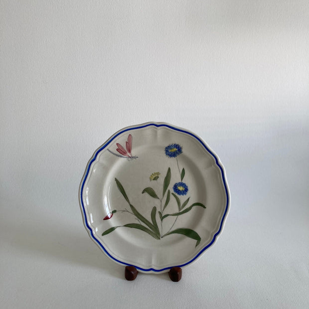 Longchamp Libellule Salad Plate: French Floral Wall Decor