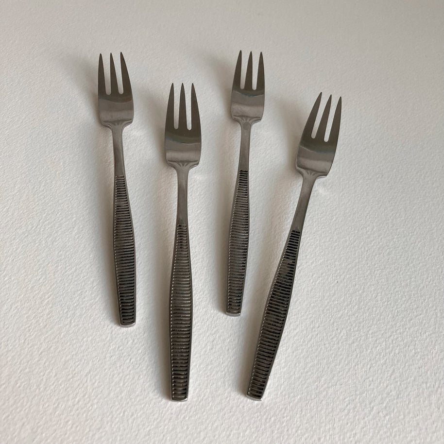 Vintage Dansk Variation VI Salad Forks (Set of 4) - Jens Quistgaard Danish Modern Flatware