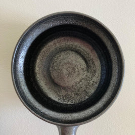 A.R. Cole Pottery Lidded Dish: Black Mica Glaze, Sanford NC