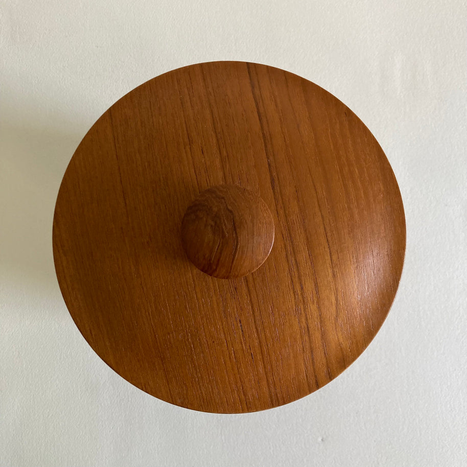 Vintage Wood Ice Bucket: Mid Century Modern Barware, Made in Japan