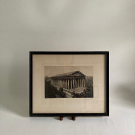 A. Yann Nibor Signed Etching: La Madeleine Church, Paris