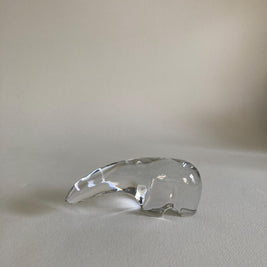 Vintage Baccarat Crystal Polar Bear Figurine - 20th Century Statue