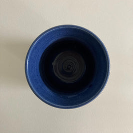Studio Pottery Vase: Geometric Design, Artist Signed 'GB', Cabin Core