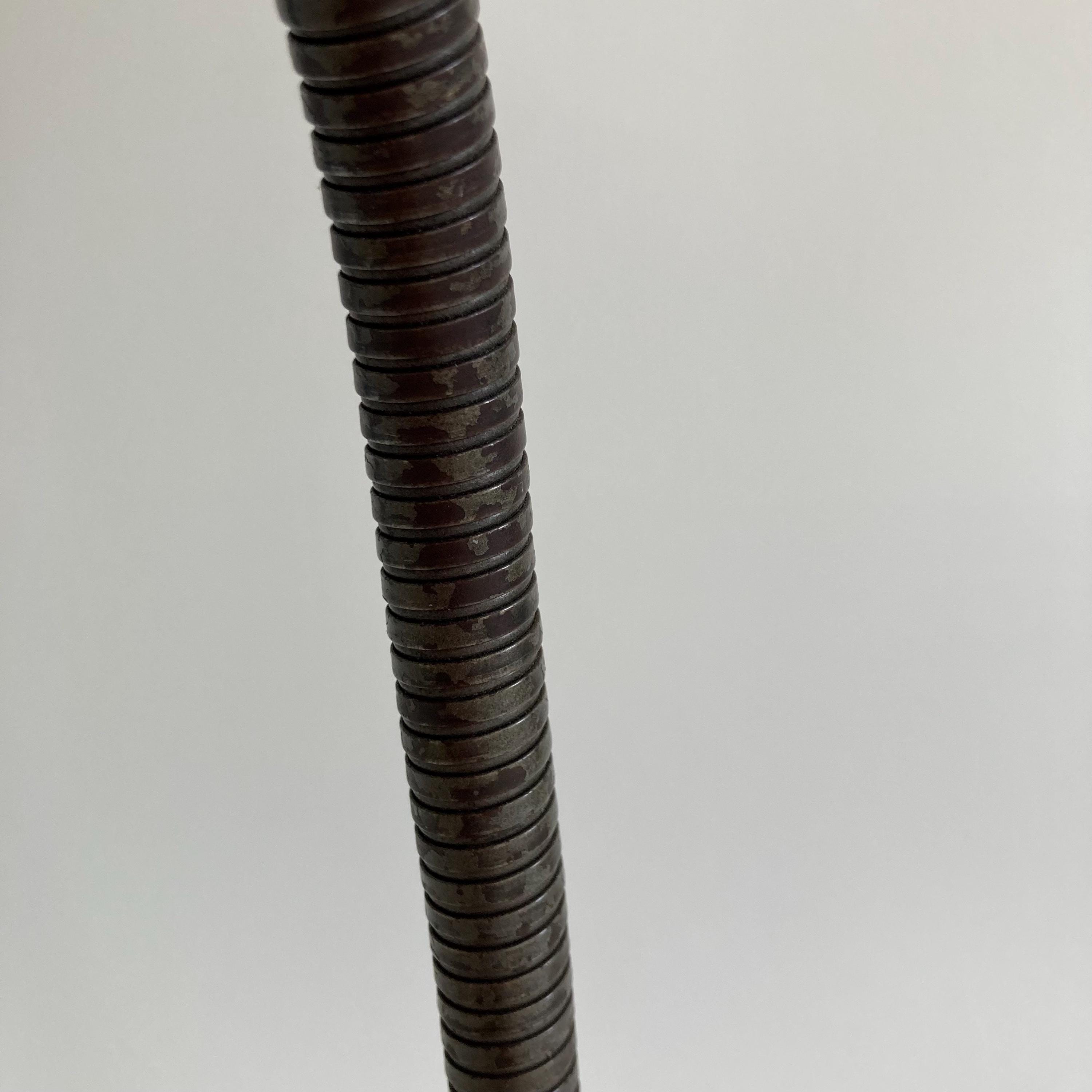 Vintage Patinated Banker's Desk Lamp - Professionally Rewired