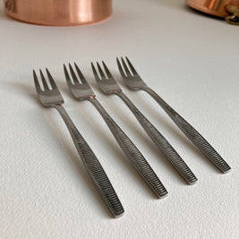 Vintage Dansk Variation VI Salad Forks (Set of 4) - Jens Quistgaard Danish Modern Flatware