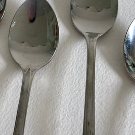 Vintage Mid-Century Modern Stainless Steel Ice Tea Spoons - Set of 8