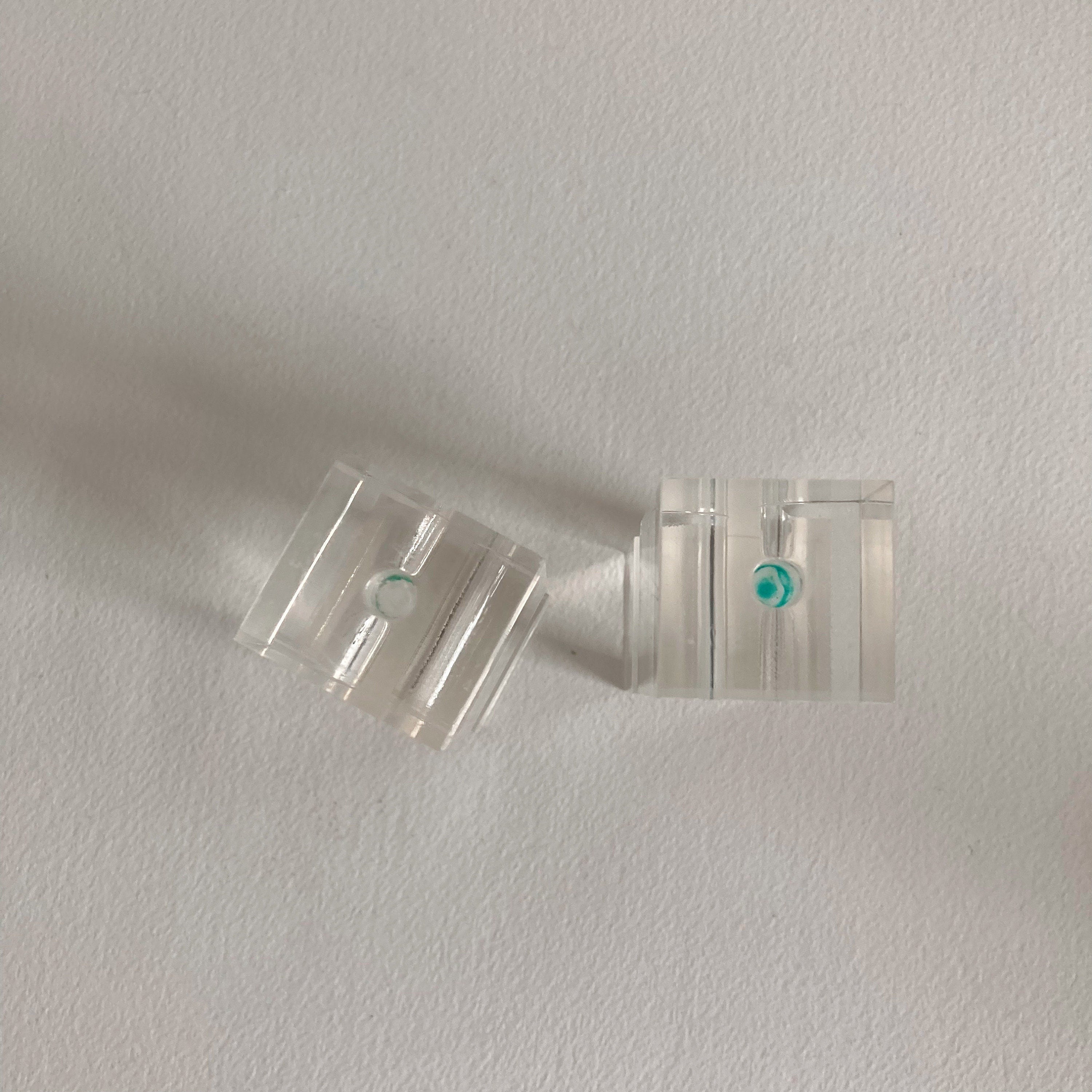 Vintage Memphis Style Acrylic Candleholders - Geometric Postmodern Set