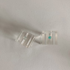 Vintage Memphis Style Acrylic Candleholders - Geometric Postmodern Set