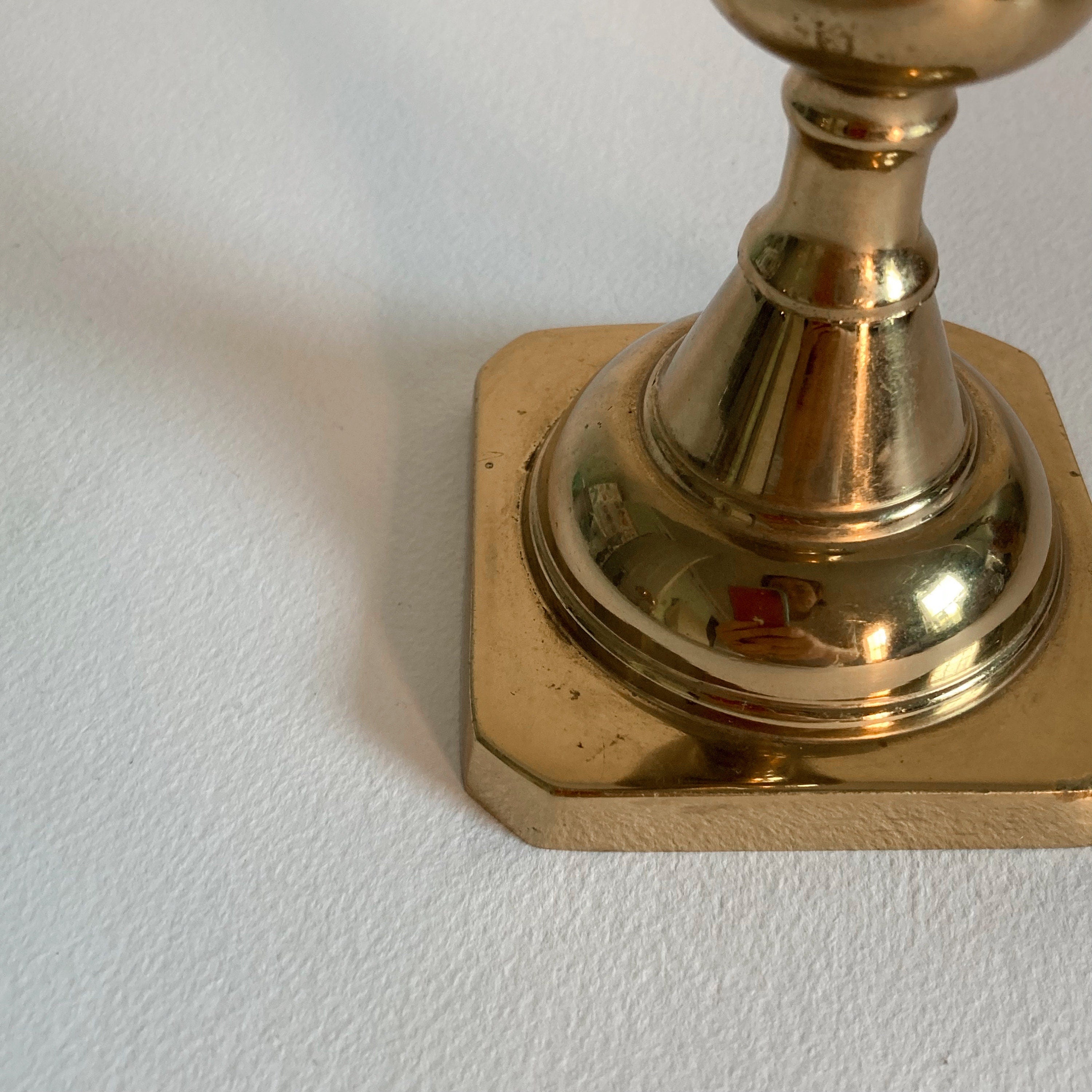 Harvin Brass Candlestick: Traditional High Polish, 9