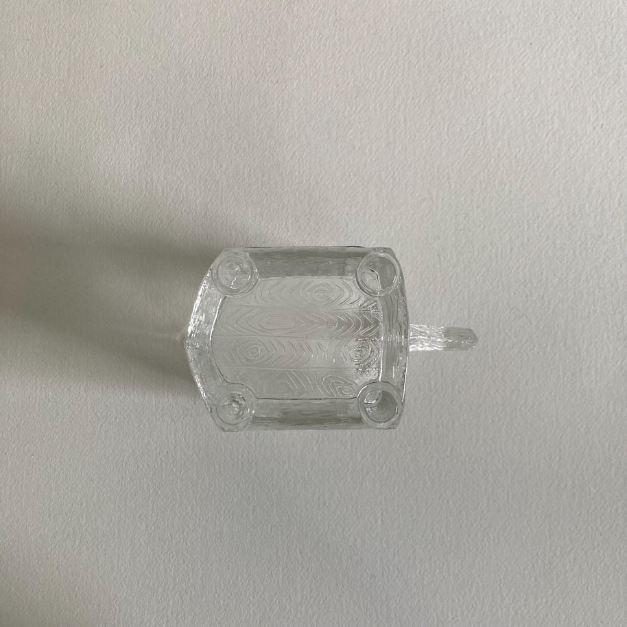 Antique EAPG Log Cabin Creamer - Central Glass Co. Circa 1875