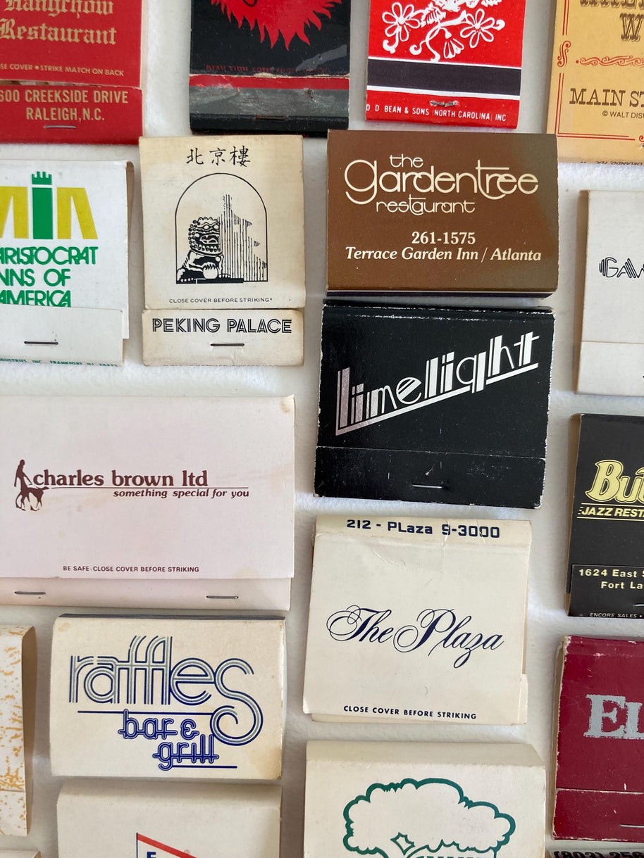 Mid to Late 20th Century Collection of Vintage Matchbooks - 1960s - 1990s Ephemera - Matchbook Travel Souvenirs - Stardust Walt Disney World